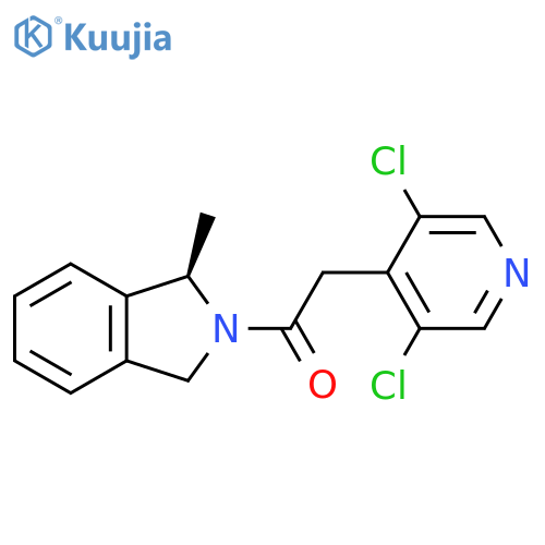 2-(3,5-dichloropyridin-4-yl)-1-(1R)-1-methyl-2,3-dihydro-1H-isoindol-2-ylethan-1-one structure