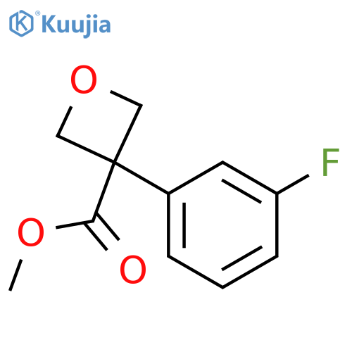 methyl 3-(3-fluorophenyl)oxetane-3-carboxylate structure