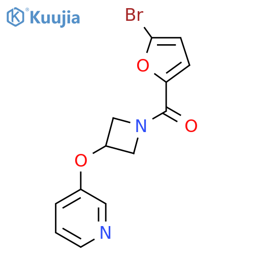 3-{1-(5-bromofuran-2-carbonyl)azetidin-3-yloxy}pyridine structure
