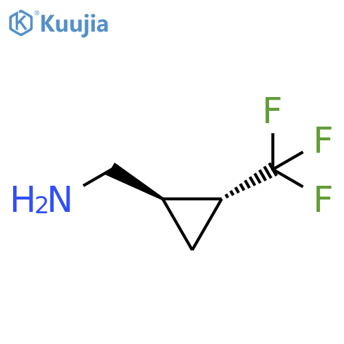 Cyclopropanemethanamine, 2-(trifluoromethyl)-, (1R,2R)-rel- structure