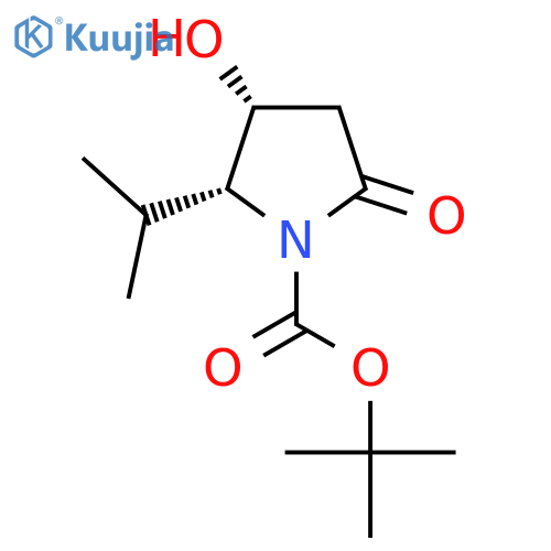 rac-tert-butyl (2R,3R)-3-hydroxy-5-oxo-2-(propan-2-yl)pyrrolidine-1-carboxylate, cis structure