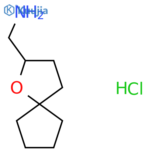 {1-oxaspiro4.4nonan-2-yl}methanamine hydrochloride structure