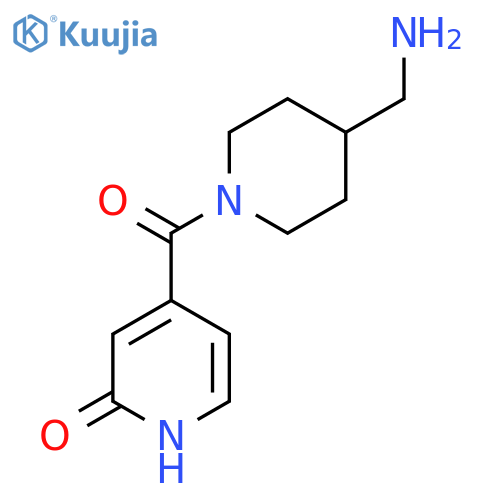 4-(4-(Aminomethyl)piperidine-1-carbonyl)pyridin-2(1H)-one structure