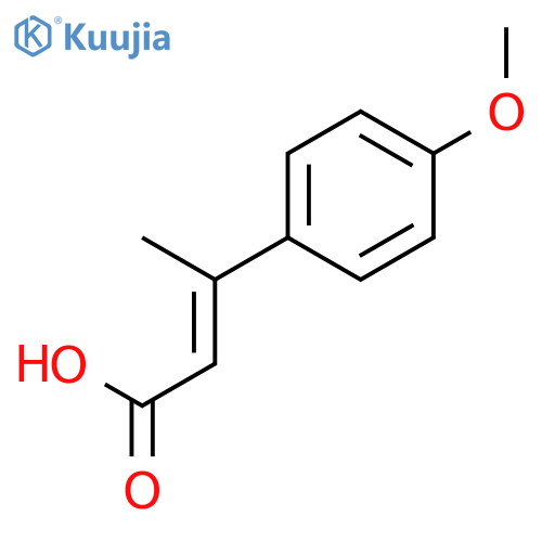 (E)-3-(4-methoxyphenyl)but-2-enoic Acid structure
