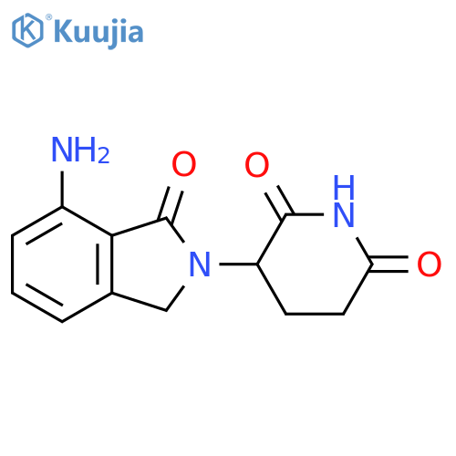 3-(7-amino-1-oxo-2,3-dihydro-1H-isoindol-2-yl)piperidine-2,6-dione structure