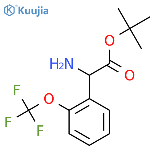 tert-butyl 2-amino-2-2-(trifluoromethoxy)phenylacetate structure