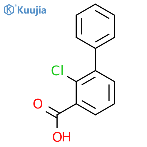 2-Chloro-[1,1'-biphenyl]-3-carboxylic acid structure