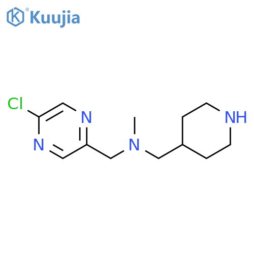 (5-chloropyrazin-2-yl)methyl(methyl)(piperidin-4-yl)methylamine structure