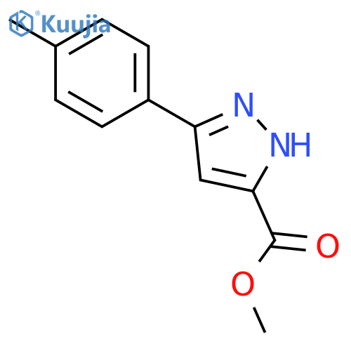 methyl 3-(4-methylphenyl)-1H-pyrazole-5-carboxylate structure