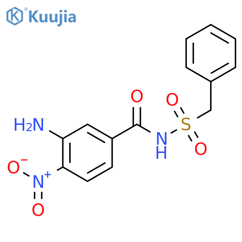 Benzamide, 3-amino-4-nitro-N-[(phenylmethyl)sulfonyl]- structure