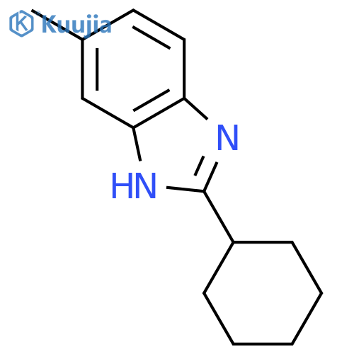 2-Cyclohexyl-6-methyl-1H-1,3-benzodiazole structure