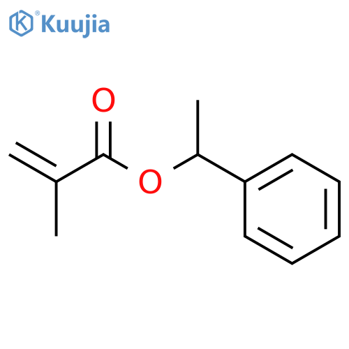 2-Propenoic acid, 2-methyl-, 1-phenylethyl ester structure