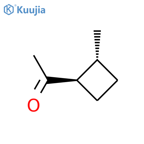 1-[trans-2-methylcyclobutyl]ethan-1-one structure