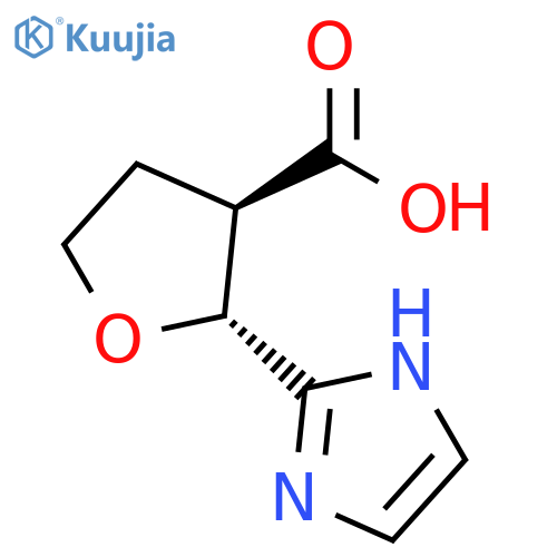 (2R,3R)-2-(1H-imidazol-2-yl)oxolane-3-carboxylic acid structure