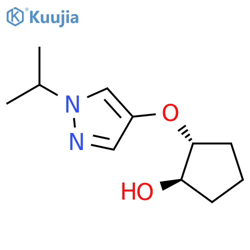 (1R,2R)-2-{1-(propan-2-yl)-1H-pyrazol-4-yloxy}cyclopentan-1-ol structure