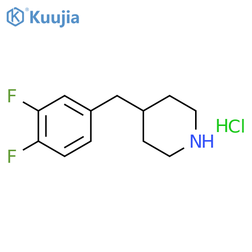 4-(3,4-Difluorobenzyl)piperidine Hydrochloric Acid Salt structure