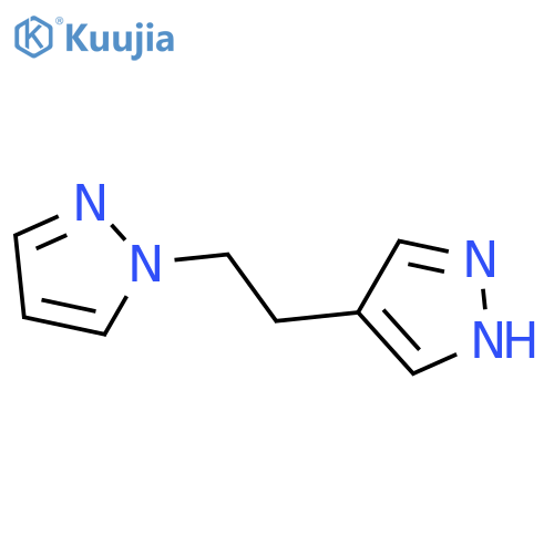 1-2-(1H-pyrazol-4-yl)ethyl-1H-pyrazole structure