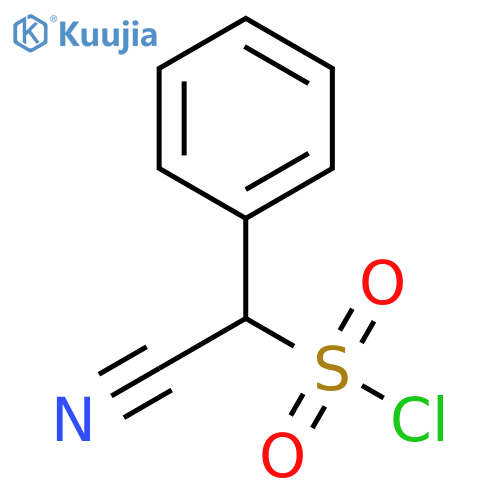 cyano(phenyl)methanesulfonyl chloride structure