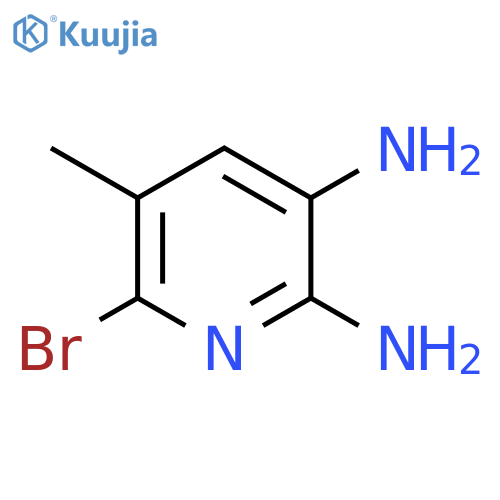 6-Bromo-5-methylpyridine-2,3-diamine structure