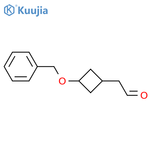 2-[3-(benzyloxy)cyclobutyl]acetaldehyde structure