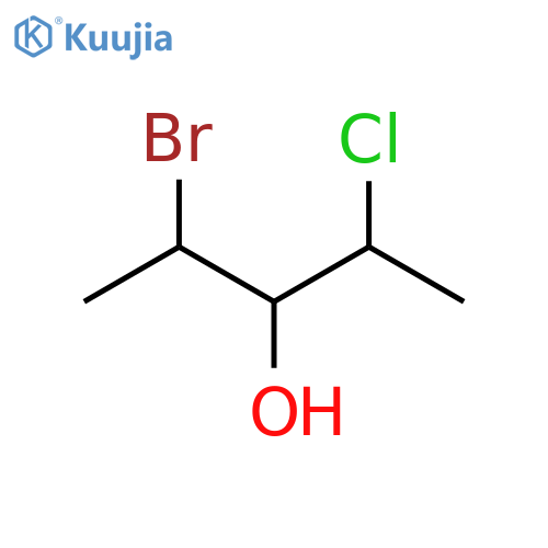 2-bromo-4-chloropentan-3-ol structure