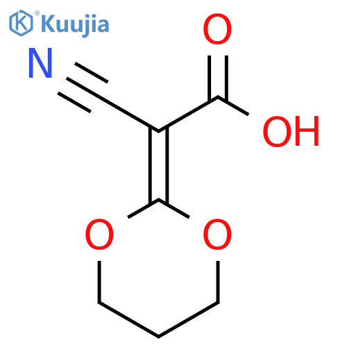 2-cyano-2-(1,3-dioxan-2-ylidene)acetic acid structure