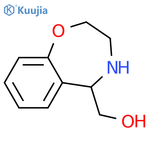 (2,3,4,5-tetrahydro-1,4-benzoxazepin-5-yl)methanol structure