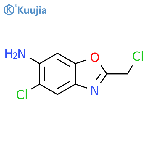 5-Chloro-2-chloromethyl-benzooxazol-6-ylamine structure