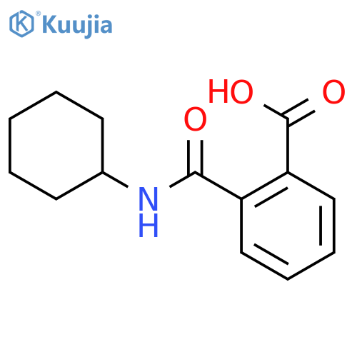 2-(cyclohexylcarbamoyl)benzoic Acid structure