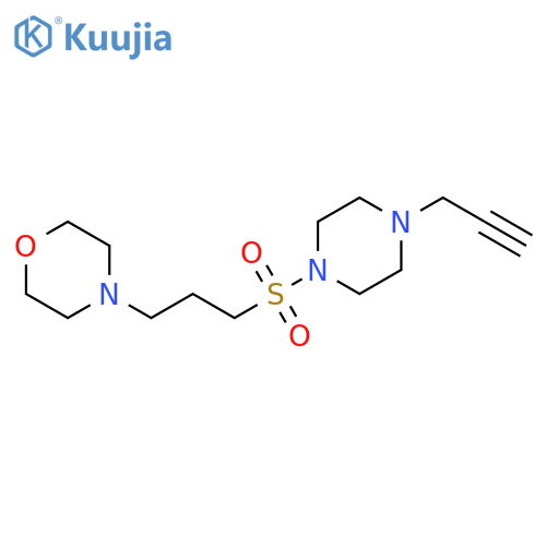 4-[3-[[4-(2-Propyn-1-yl)-1-piperazinyl]sulfonyl]propyl]morpholine structure