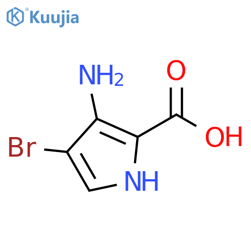 3-amino-4-bromo-1H-pyrrole-2-carboxylic acid structure
