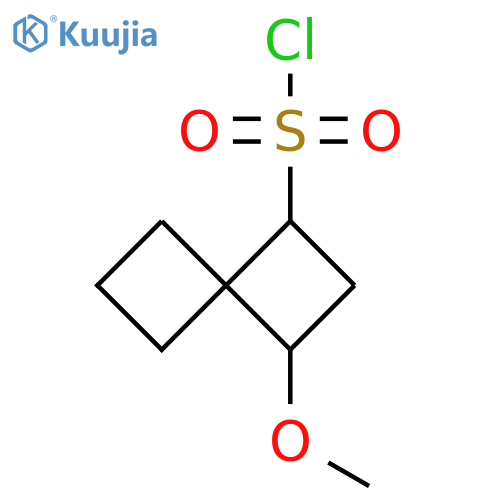 Spiro[3.3]heptane-1-sulfonyl chloride, 3-methoxy- structure