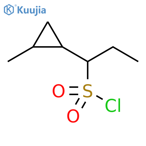 Cyclopropanemethanesulfonyl chloride, α-ethyl-2-methyl- structure