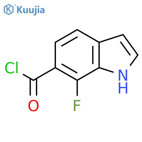 7-Fluoro-1H-indole-6-carbonyl chloride structure