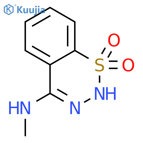 2H-1,2,3-Benzothiadiazin-4-amine,N-methyl-, 1,1-dioxide structure