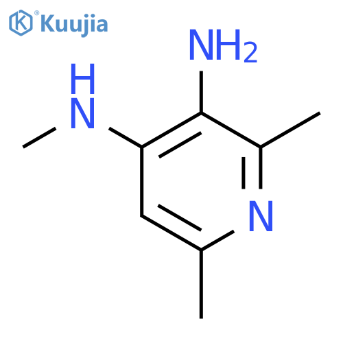 3,4-Pyridinediamine,N4,2,6-trimethyl- structure