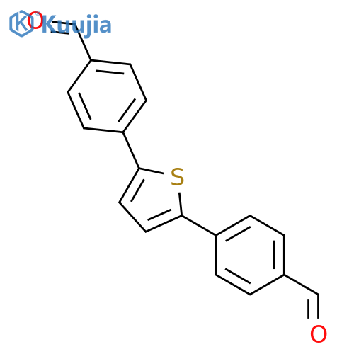 Benzaldehyde,4,4'-(2,5-thiophenediyl)bis- (9CI) structure