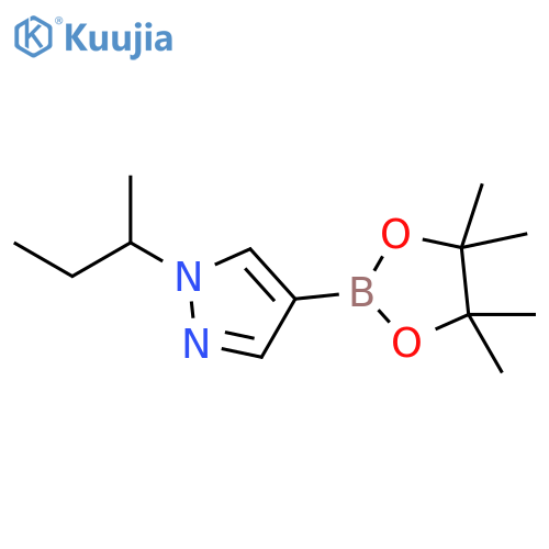 1-(butan-2-yl)-4-(4,4,5,5-tetramethyl-1,3,2-dioxaborolan-2-yl)-1H-pyrazole structure