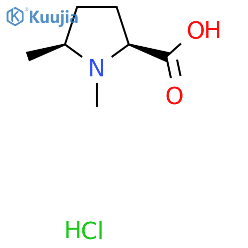 (2S,5S)-1,5-dimethylpyrrolidine-2-carboxylic acid hydrochloride structure