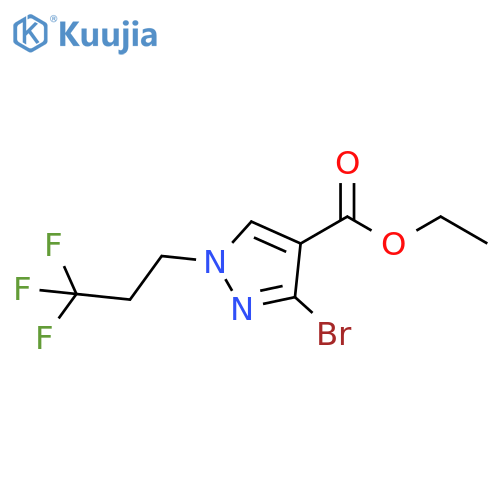 ethyl 3-bromo-1-(3,3,3-trifluoropropyl)-1H-pyrazole-4-carboxylate structure
