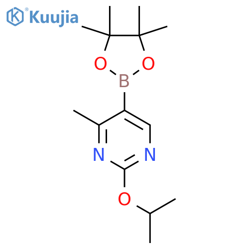 2-Isopropoxy-4-methyl-5-(4,4,5,5-tetramethyl-[1,3,2]dioxaborolan-2-yl)-pyrimidine structure