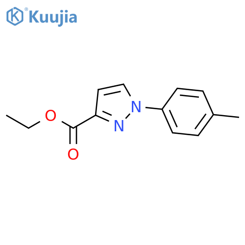 ethyl 1-(4-methylphenyl)-1H-pyrazole-3-carboxylate structure