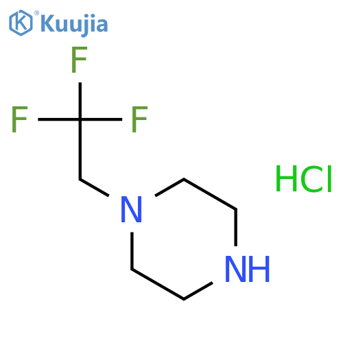 1-(2,2,2-Trifluoroethyl)piperazine hydrochloride structure
