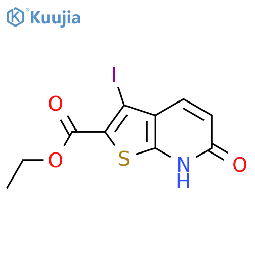 ETHYL 3-IODO-6-OXO-6,7-DIHYDROTHIENO[2,3-B]PYRIDINE-2-CARBOXYLATE structure