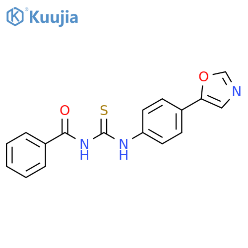N-((4-(Oxazol-5-yl)phenyl)carbamothioyl)benzamide structure