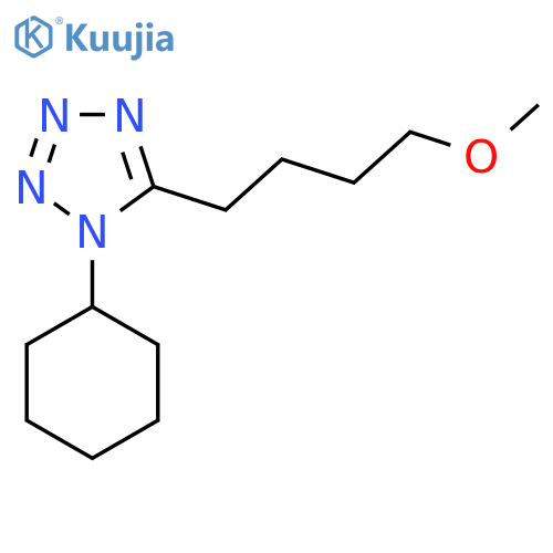 1-Cyclohexyl-5-(4-methoxybutyl)-1H-tetrazole structure
