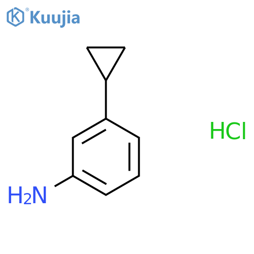 3-Cyclopropylaniline hydrochloride structure
