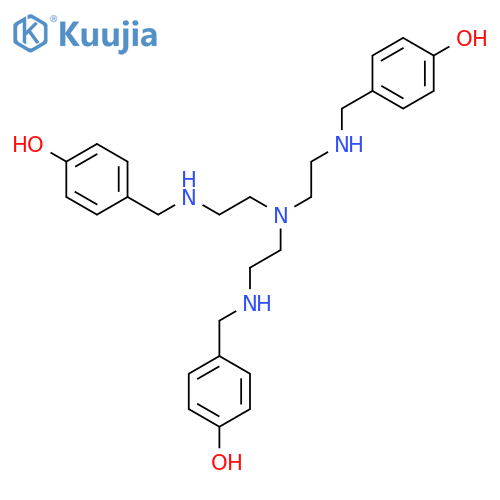 Phenol, 4,4',4''-[nitrilotris(2,1-ethanediyliminomethylene)]tris- structure