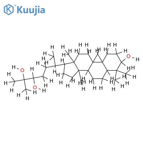 (24R)-cycloartane-3alpha,24,25-triol structure