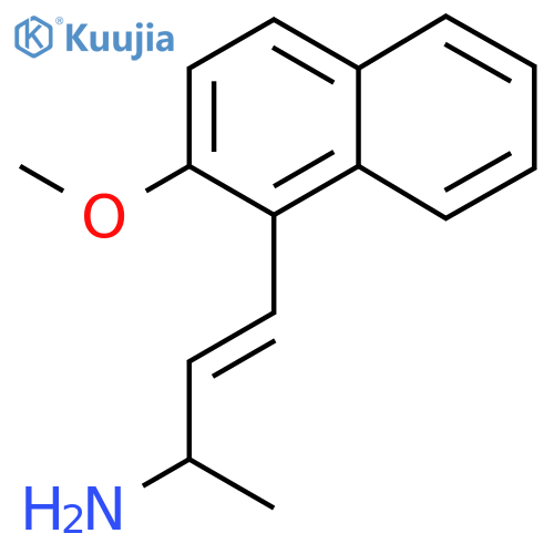 4-(2-methoxynaphthalen-1-yl)but-3-en-2-amine structure